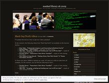 Tablet Screenshot of mashlib09.wordpress.com