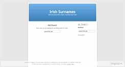 Desktop Screenshot of irishsurnames.wordpress.com