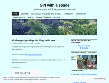 Tablet Screenshot of girlwithaspade.wordpress.com