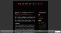 Desktop Screenshot of healthwealth19.wordpress.com