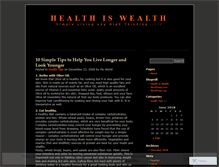 Tablet Screenshot of healthwealth19.wordpress.com