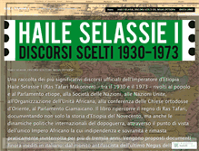 Tablet Screenshot of haileselassie.wordpress.com