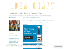 Tablet Screenshot of lunacraft.wordpress.com