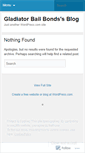 Mobile Screenshot of gladiatorbailbonds.wordpress.com