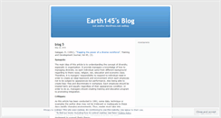 Desktop Screenshot of earth145.wordpress.com