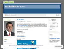 Tablet Screenshot of nickroshdieh.wordpress.com