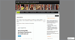 Desktop Screenshot of antroporecursos.wordpress.com