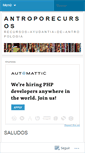 Mobile Screenshot of antroporecursos.wordpress.com