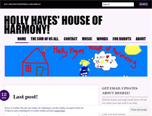 Tablet Screenshot of hollyhayeshouse.wordpress.com