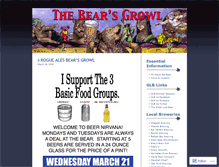 Tablet Screenshot of bearsgrowl.wordpress.com