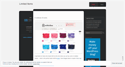 Desktop Screenshot of limiteditems.wordpress.com