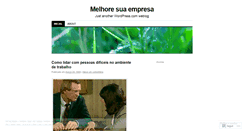 Desktop Screenshot of melhoresuaempresa.wordpress.com