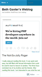 Mobile Screenshot of bethgaster.wordpress.com