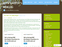 Tablet Screenshot of bethgaster.wordpress.com