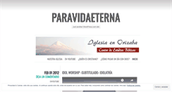 Desktop Screenshot of paravidaeterna.wordpress.com