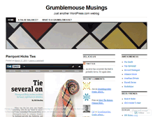 Tablet Screenshot of grumblemouse.wordpress.com