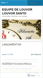 Mobile Screenshot of louvorsanto.wordpress.com