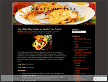 Tablet Screenshot of mealsofasia.wordpress.com