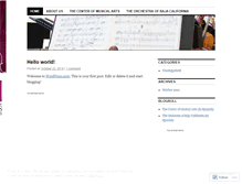 Tablet Screenshot of musicalartsfoundation.wordpress.com