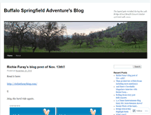 Tablet Screenshot of buffalospringfieldadventure.wordpress.com