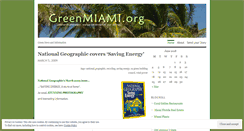 Desktop Screenshot of greenmiami.wordpress.com