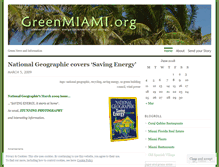 Tablet Screenshot of greenmiami.wordpress.com
