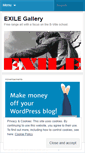 Mobile Screenshot of exilegallery.wordpress.com
