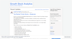 Desktop Screenshot of growthstocks.wordpress.com