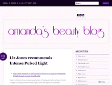 Tablet Screenshot of amandasbeautyblog.wordpress.com