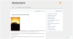 Desktop Screenshot of 4bohemians.wordpress.com