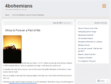 Tablet Screenshot of 4bohemians.wordpress.com