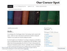 Tablet Screenshot of ourcornerspot.wordpress.com