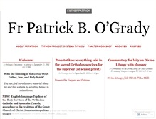 Tablet Screenshot of fatherpatrick.wordpress.com