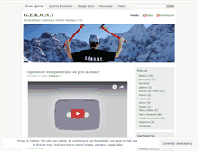 Tablet Screenshot of gekony.wordpress.com
