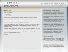 Tablet Screenshot of feministhomeschool.wordpress.com