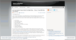 Desktop Screenshot of latetecnology.wordpress.com