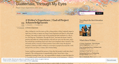 Desktop Screenshot of guatemalathroughmyeyes.wordpress.com