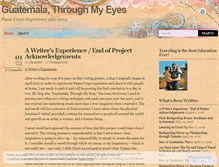 Tablet Screenshot of guatemalathroughmyeyes.wordpress.com