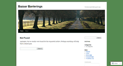 Desktop Screenshot of bazaarbanterings.wordpress.com