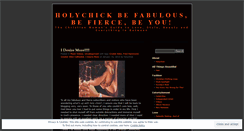 Desktop Screenshot of holychick.wordpress.com