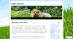 Desktop Screenshot of adogsuniverse.wordpress.com