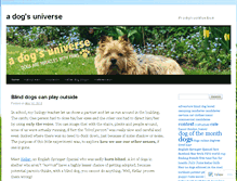 Tablet Screenshot of adogsuniverse.wordpress.com