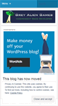 Mobile Screenshot of greyaliengames.wordpress.com