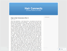 Tablet Screenshot of hairconnects.wordpress.com