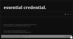 Desktop Screenshot of essentialcredential.wordpress.com