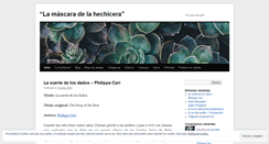 Desktop Screenshot of lamascaradelahechicera.wordpress.com