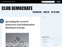 Tablet Screenshot of leclubdemocrate.wordpress.com