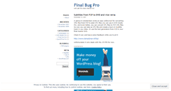Desktop Screenshot of finalbugpro.wordpress.com