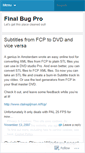 Mobile Screenshot of finalbugpro.wordpress.com