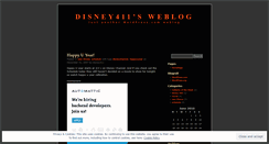 Desktop Screenshot of disney411.wordpress.com